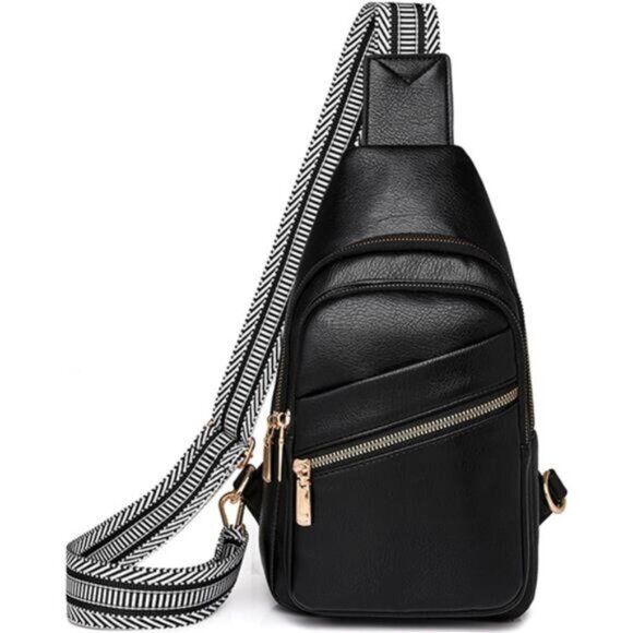 Cross Body Bags for Woman Men Sling Bag Chest Bag with Adjustable Strap - Picture 1 of 6